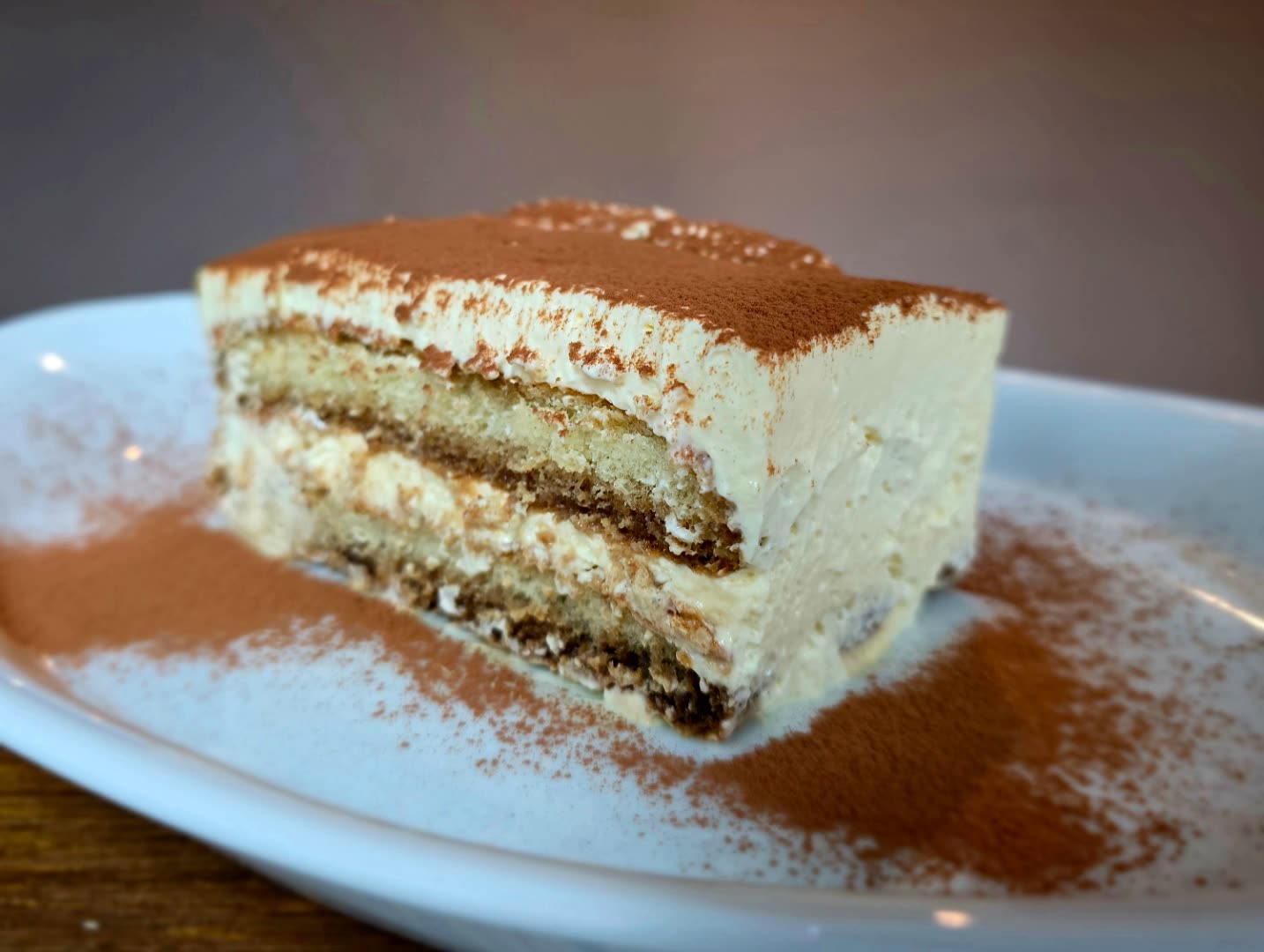 Classic Italian tiramisu dessert